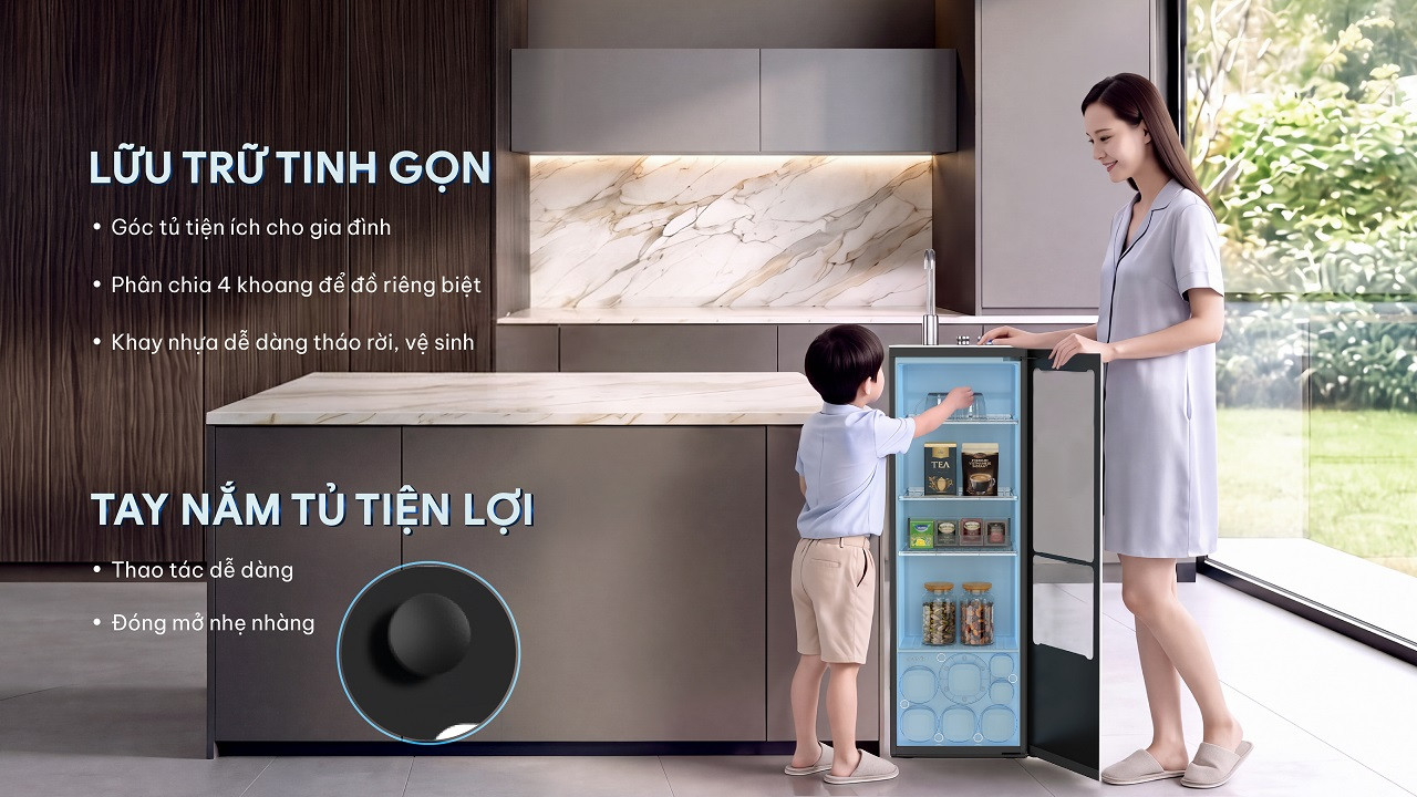 Máy lọc nước nóng lạnh Karofi PLATINUM L56