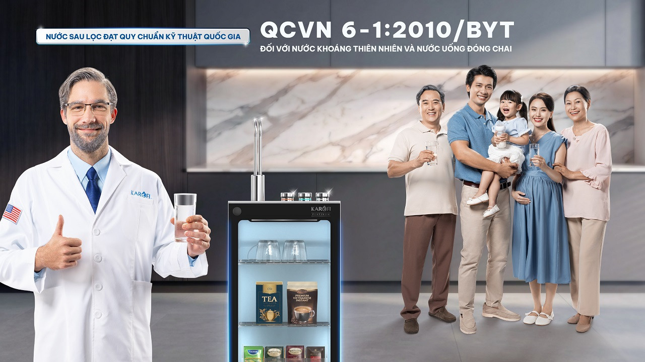 Máy lọc nước nóng lạnh Karofi PLATINUM L56