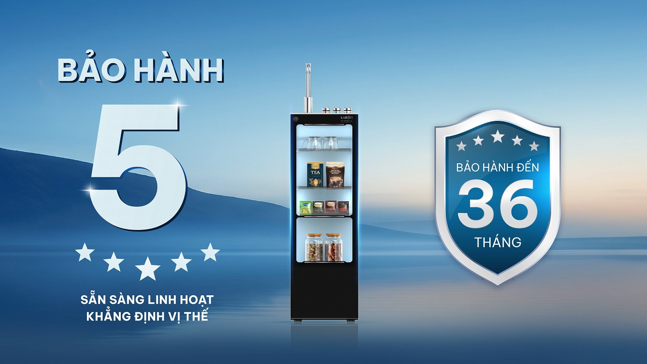 Máy lọc nước nóng lạnh Karofi PLATINUM L56